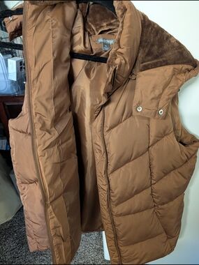 Falls Creek Quilted Puffer Vest in Chestnut Brown